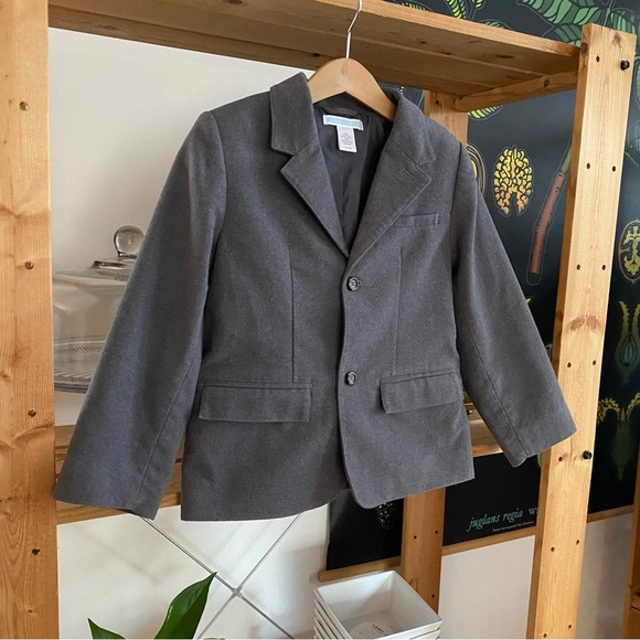 Janie and Jack Gray Blazer With Elbow Patches - Picture 4 of 14